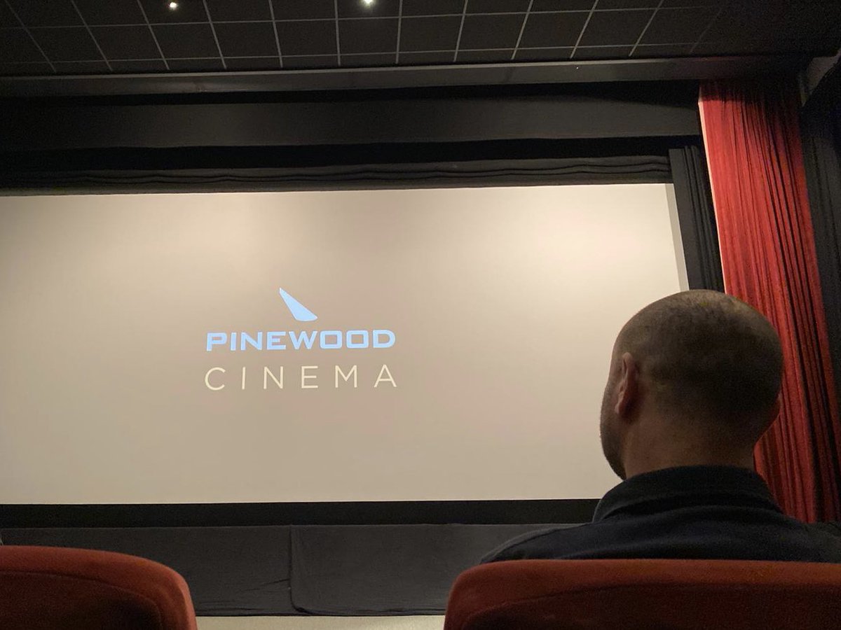 WhitfieldOnBond's tweet photo. Well, when you’ve already seen the new Bond film three times in London, where else are you gonna go and watch it for a fourth? #Pinewood #HomeofBond https://t.co/qWJ6FnqLmw