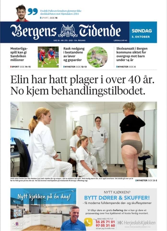 Glad for at vi nå er i gang på @haraldsplass med tverrfaglig behandling av den underbehandlete kvinnesykdommen Lipødem.