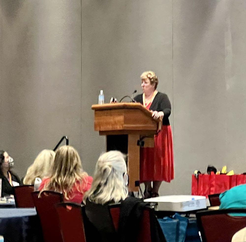 ⁦<a href="/MDSHRM/">Maryland SHRM (MDSHRM)</a>⁩ State Council Director, Kim Wines kicks off the #MDSHRM State Conference. Thanks to Kim and the entire State Council for all you do to ELEVATE HR! #SHRM