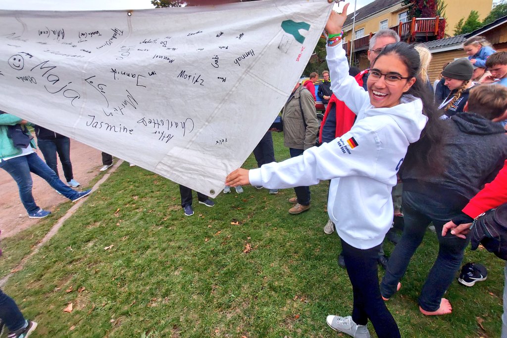 Nadine wird von der #Cadetclass verabschiedet. Es war eine tolle Zeit.