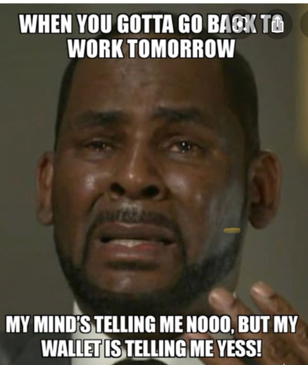 I need to work tomorrow