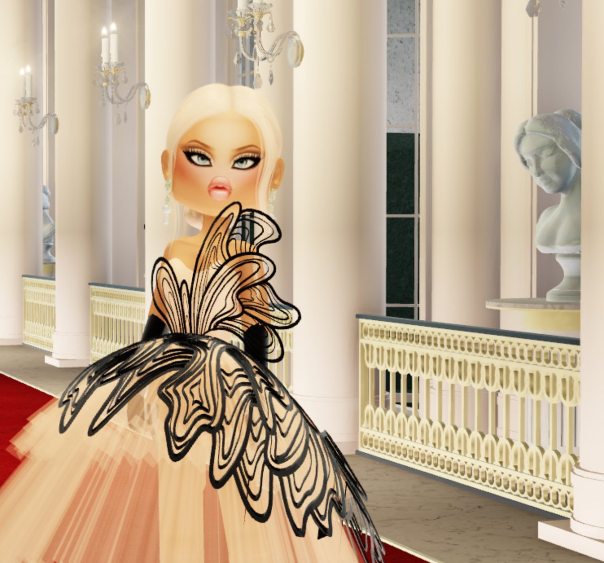 HM Franchise Owner @CHANEL_rbx Closing The Met Gala In A Custom Gown Created By Ziegfelds And Jennie. Inspired By Iris Van Herpen, And A Darker Look.