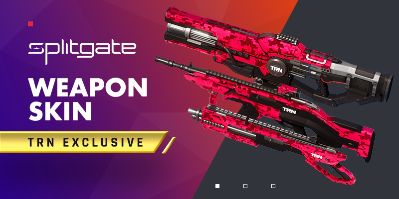 🌀The TRN exclusive skins are now available on consoles as well!

For TRN Premium members only, get your Rare TRN Plasma, Shotgun, and Carbine weapon skins - on all platforms!

All the details: bit.ly/38e7MQq

Get your #Splitgate stats today: bit.ly/2U1f8Qw