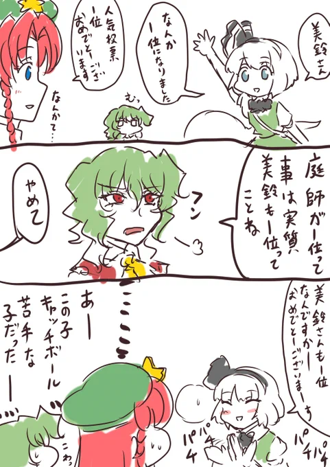 去年描いた1位のみょんちゃん 