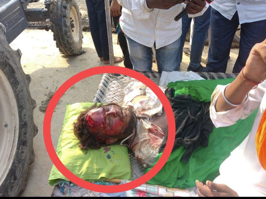 Davinder_7's tweet photo. Appeal to keep the dead bodies of martyred farmers in the fridge and keep them on the road.

Justic for farmers 

#Lakhimpur 
 #लखीमपुर_किसान_नरसंहार
#BJP_Killing_Farmers https://t.co/jWocuSBf6D