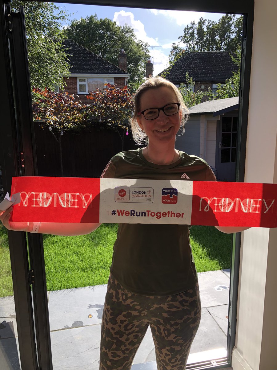 NikkiRoberts7's tweet photo. So after many years of applying for a ballot place unsuccessfully, I decided to enter the virtual @LondonMarathon. It’s been one of my dreams to run the marathon and today I did it! #LondonMarathon #notdoingitagain https://t.co/rK5sdXViiT