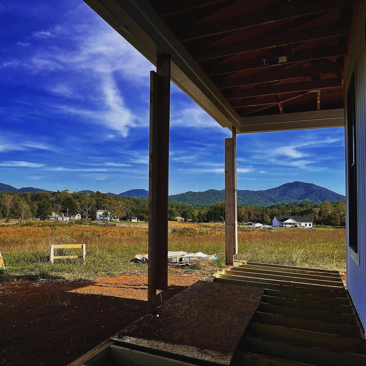 Building a home is a true labor of love! Almost finished #nelsoncountyva #blueridgemountainsva