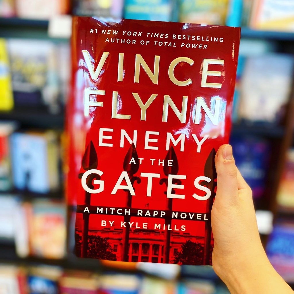 BNManchesterNH's tweet photo. Come check out Vince Flynn’s newest bestselling book “Enemy at the Gates”! For a limited time get this fantastic title for 30% off, members save 40%! #vinceflynn #enemyatthegates #newbookalert #bestsellingbook #bestsellingauthor #barnesandnoble https://t.co/Rdccqrz4ho