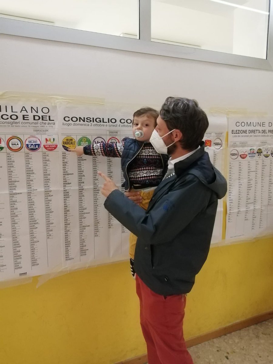 L’esercizio della democrazia fin da piccoli: soprattutto, so che i bambini hanno spesso ragione e ho seguito il consiglio di votare La Milano Radicale! 

😃 #Elezionicomunali2021