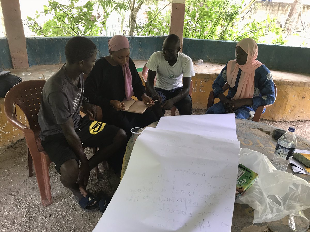 Participants on group discussion to develop a documentary treatment. 
VolNet eV #VolNetSDG8 #sdgs2030 #SDG8