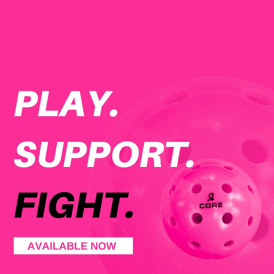 CorePickleball's tweet photo. Play. Support. Fight.
Let’s get after it today!
#dinkforpink #breastcancer #breastcancerawareness #breastcancerawareness #breastcancerawarenessmonth #breastcancerawarness #coreforthecure #corepickleball https://t.co/syEgnASmPJ