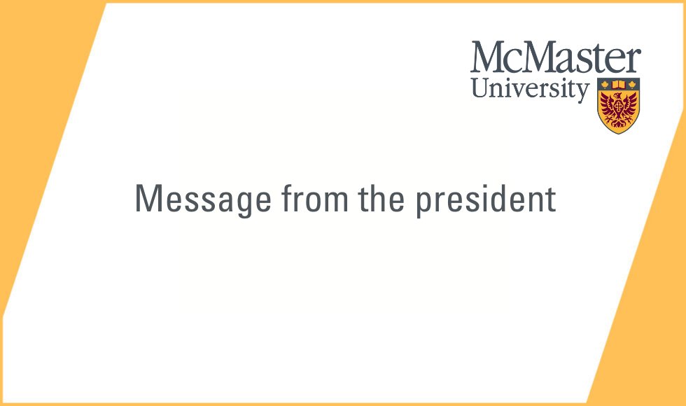 McMaster University tweet media