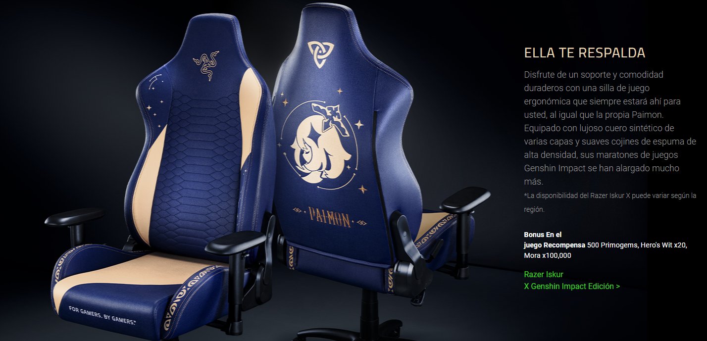 Razer Genshin Impact кресло