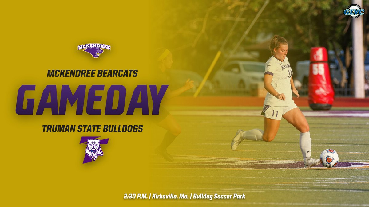 McKendree Bearcats (@mckbearcats) on Twitter photo ⚽️GAMEDAY⚽️
<a href="/McK_Soccer/">McKendree Men’s Soccer</a> kicks off at Noon today while <a href="/MckendreeWSOC/">McK Women's Soccer</a> goes at 2:30 PM!
🆚️ <a href="/TrumanAthletics/">Truman Athletics</a>
📍Kirksville, Mo.
📺 glvcsn.com/truman/
📊 M: bit.ly/3ot4fHf
📊 W: bit.ly/3mpcotP
#BearcatsUnleashed
#GLVCmsoc #GLVCwsoc ⚽️GAMEDAY⚽️
<a href="/McK_Soccer/">McKendree Men’s Soccer</a> kicks off at Noon today while <a href="/MckendreeWSOC/">McK Women's Soccer</a> goes at 2:30 PM!
🆚️ <a href="/TrumanAthletics/">Truman Athletics</a>
📍Kirksville, Mo.
📺 glvcsn.com/truman/
📊 M: bit.ly/3ot4fHf
📊 W: bit.ly/3mpcotP
#BearcatsUnleashed
#GLVCmsoc #GLVCwsoc