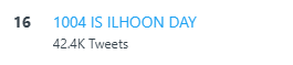 BTOB_TRENDS's tweet photo. Trending Alert

1004 IS ILHOON DAY now trending at #16 Worldwide !

#OUR_DEAREST_ILHOON_DAY
@BTOB_ILL https://t.co/05hhSX9DqS