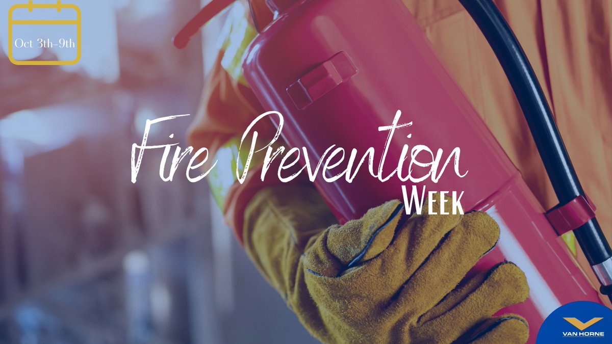 🧯🔥 This year, October 3rd to 9th is #FirePreventionWeek.  Our #VanHorne team cares about your well being and we want to share some useful recommendations:
✔️Install smoke detectors
✔️Install fire extinguishers
✔️Install carbon monoxide detector 
#VanHorne #Construction#Builders