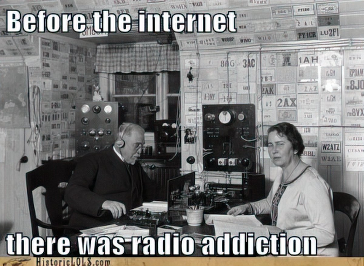 Honey, why on earth do you think that I am addicted to ham radio?? I really do want to know your answer but can you wait after this satellite pass… No, seriously, I do want to know your answer… In seven minutes and 27 seconds at LOS… Honey??