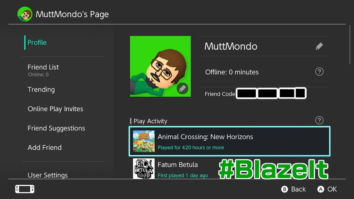 MattMasterMind's tweet photo. Look at my #ACNH hours! #BlazeIt #Weed #Addicted #420 #Dontdodrugs #justaprankbro #dank #NintendoSwitch https://t.co/beKdF4Vy1U