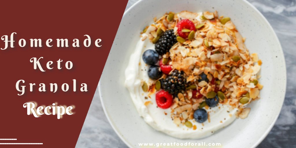It's easy to make delicious homemade keto granola for a crunchy breakfast with simple ingredients...it's perfect for a low-carb diet like keto, paleo, grain-free.
Recipe: greatfoodforall.com/homemade-keto-…
#ketogranola #keto #granola