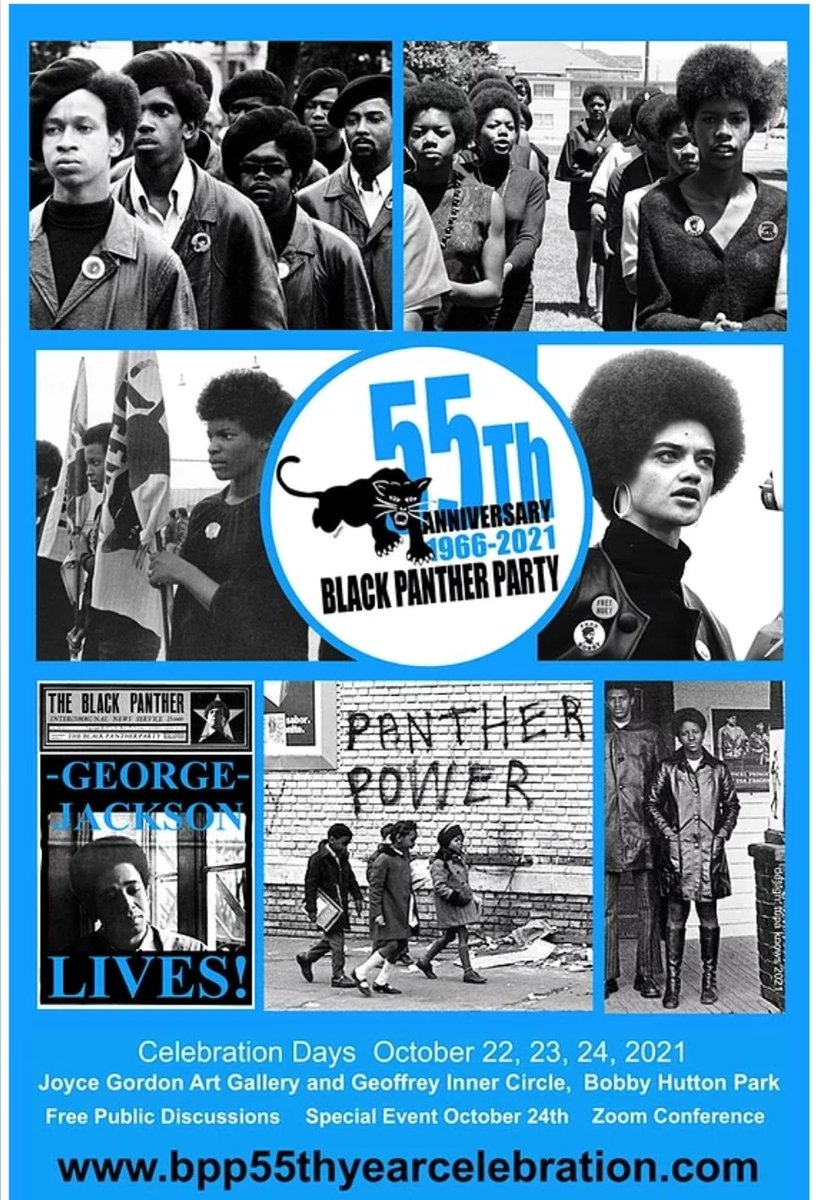 This October marks 55 years since Dr. Huey P. Newton and Bobby Seale co-founded Black Panther Party for Self-Defense. In honor of the organization, multiple in-person and virtual events are scheduled throughout the month. Full calender: bpp55thyearcelebration.com