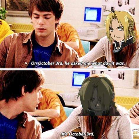 I made this terrible thing four years ago and never posted it here. #meangirls #october3rd #october3 #fma #fullmetalalchemist