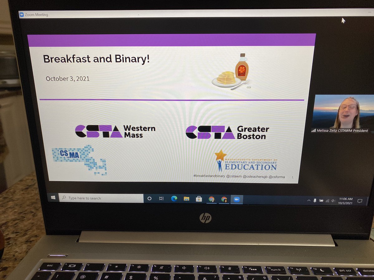 Fun way to spend a Sunday morning!! #BreakfastAndBinary @csteachersgb @cstawm @CSforMA