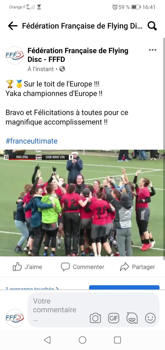PresidentFFFD's tweet image. L’équipe féminine  Yaka de @Ville_NLS championne d’Europe !!@BrigitHenriques @RoxaMaracineanu  la consécration après de nombreuses années de travail !