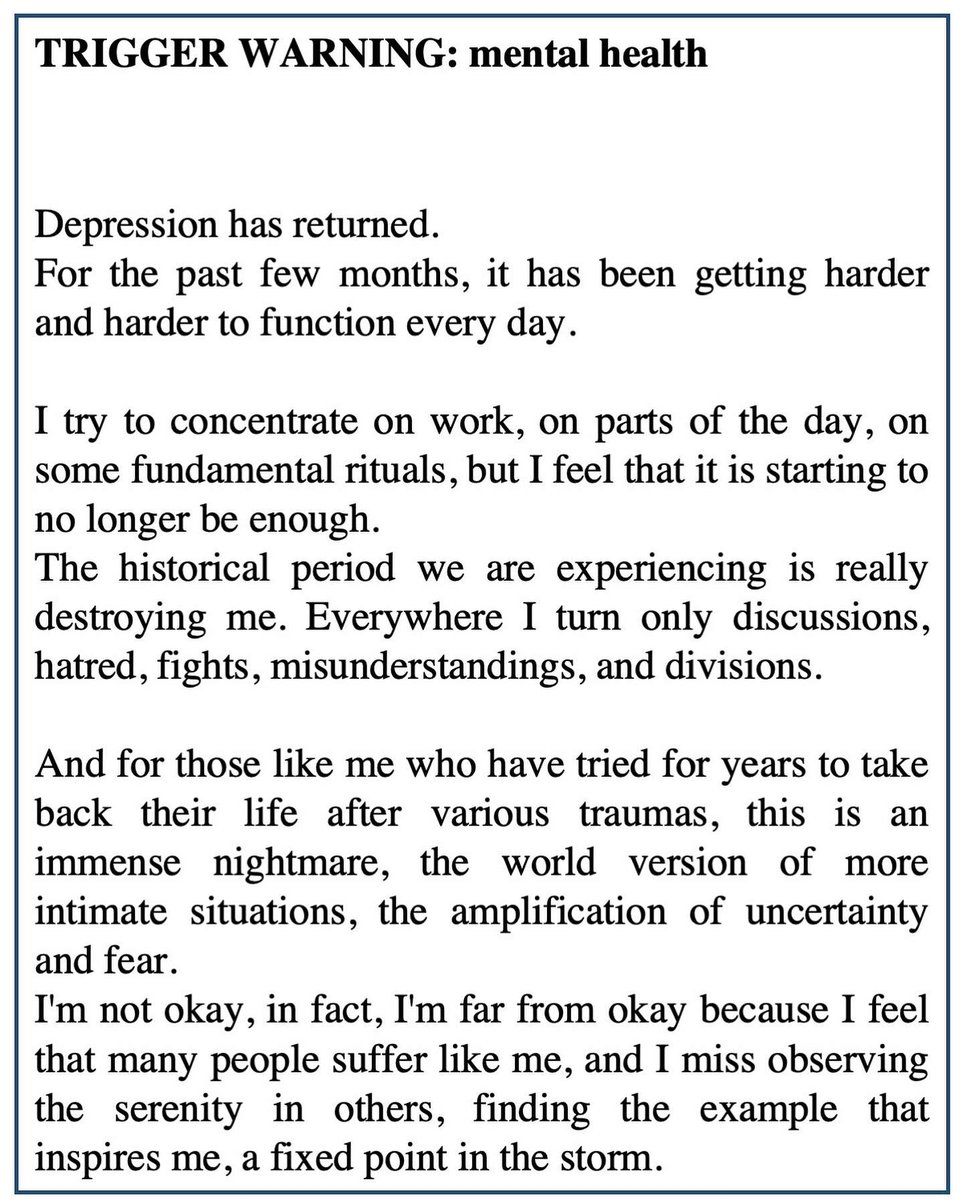 AutieIn's tweet image. Trigger warning: mental health and depression #depression #MentalHealthMatters #mentalhealth #writing #sharing #reachout #scared #feelings #october3rd #trauma