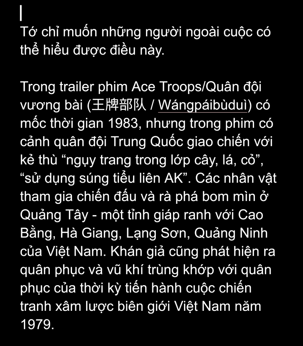 baaboo_yaa's tweet photo. Dành cho những người không biết về việc này.
For those who don't know about this.
PROTECT VIETNAMESE HISTORY
#AceTroopsfilmdistortsVietnamesehistoryXuyên 
#ParacelandSpratlyislandsbelongtoVietnam https://t.co/L8HCa54STR