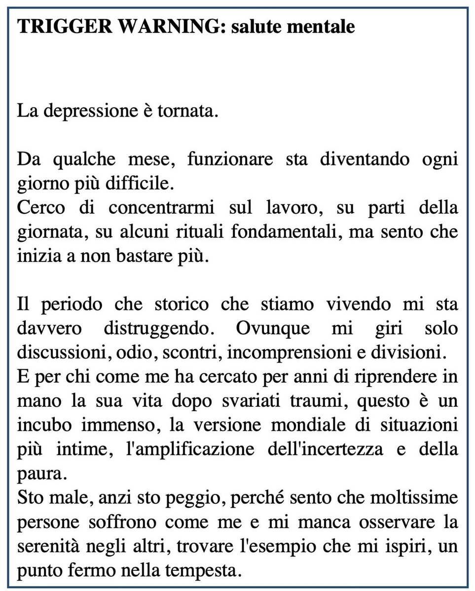 AutieIn's tweet image. Trigger warning: salute mentale e depressione #depressione #salutementale #3ottobre #scrivere #condividere #sinceramente #paura #respira