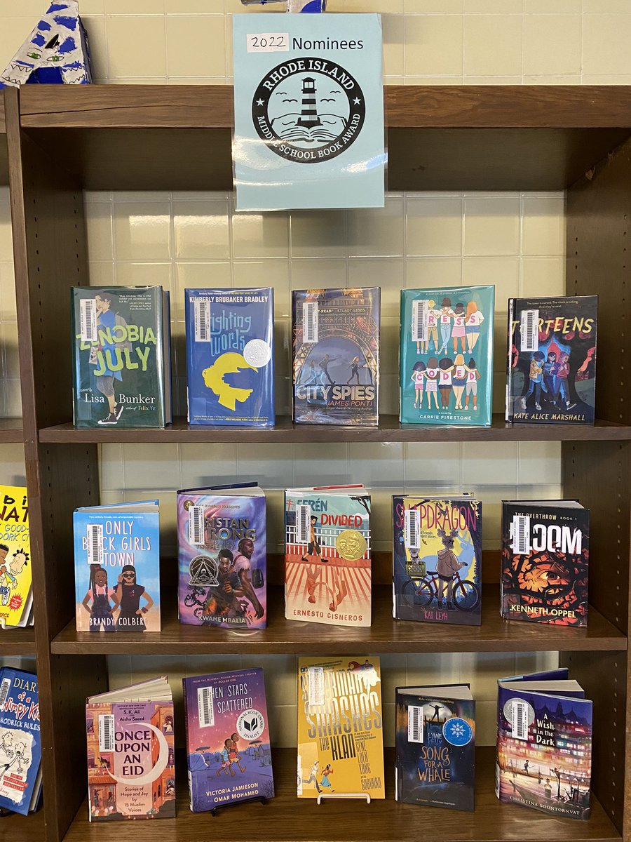 MMSLibraryMedia's tweet image. All of the Rhode Island Middle School Book Awards nominees for 2022 have been added to our collection and are available for students. Students who read at least 3 titles will be eligible to vote for a finalist in the Spring! #rimsba2022 #rhodeislandreads #wildcats #literature