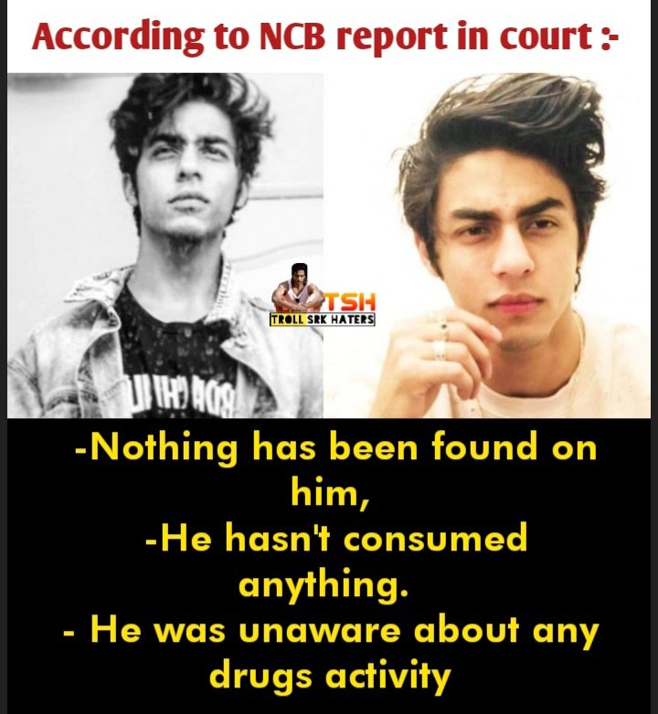 No Possession and Consumption of drugs were found 🤘
#AryanKhan