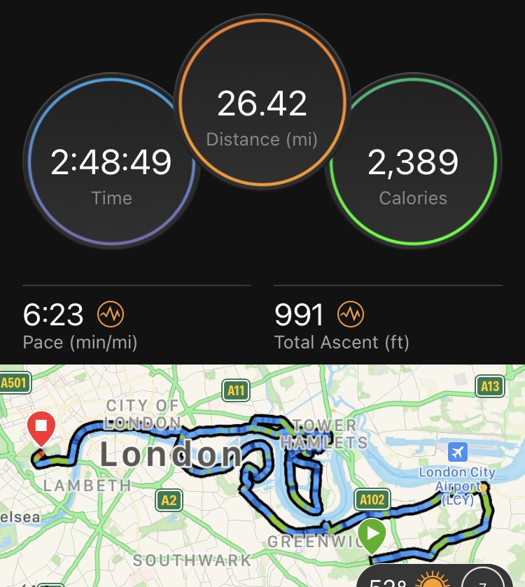 millsy262's tweet image. Not bad for a 9 minute miler