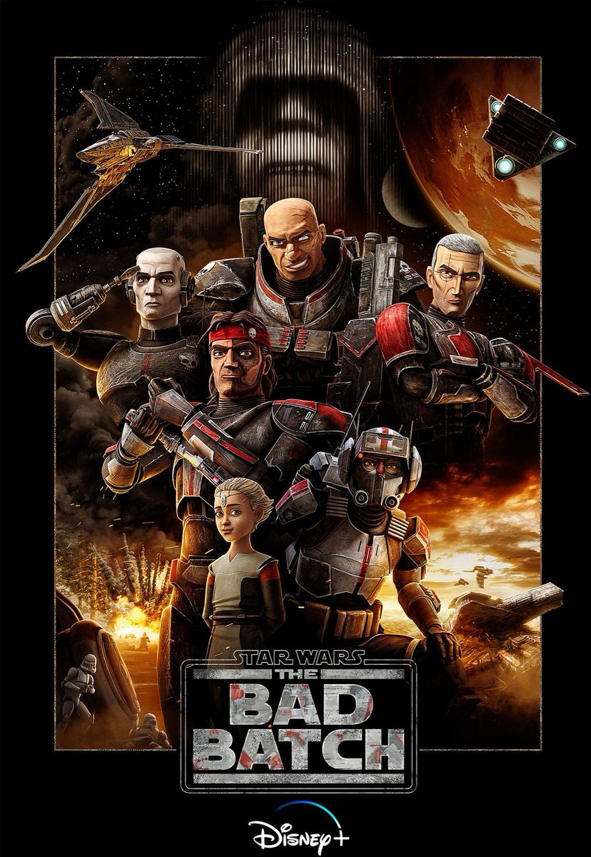 HJayism's tweet photo. Review and breakdown of #disneyplus #StarWars series spawned from #TheCloneWars 
Listen to how this animated series digs deep into the Star Wars universe and sets a new pace for what's to come. 
#sarcasmcoloredglasses #Jayism #BadBatch #podcast https://t.co/pxr7mTlHqW