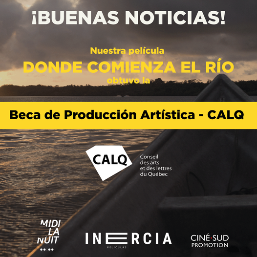 CineQuaNonLab's tweet photo. Felicidades a Juan Andrés Arango #CQNL2020.
"Donde comienza el río" obtuvo la Beca de Producción Artística #CALQ.
#CQNLFamily https://t.co/Y2qpqOl9qB