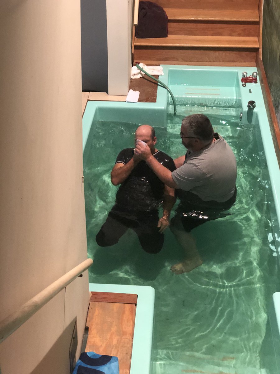 EWBCWV's tweet photo. Amazing baptisms this morning at EWBC. #FillTheTank https://t.co/iZM3jUrh0O