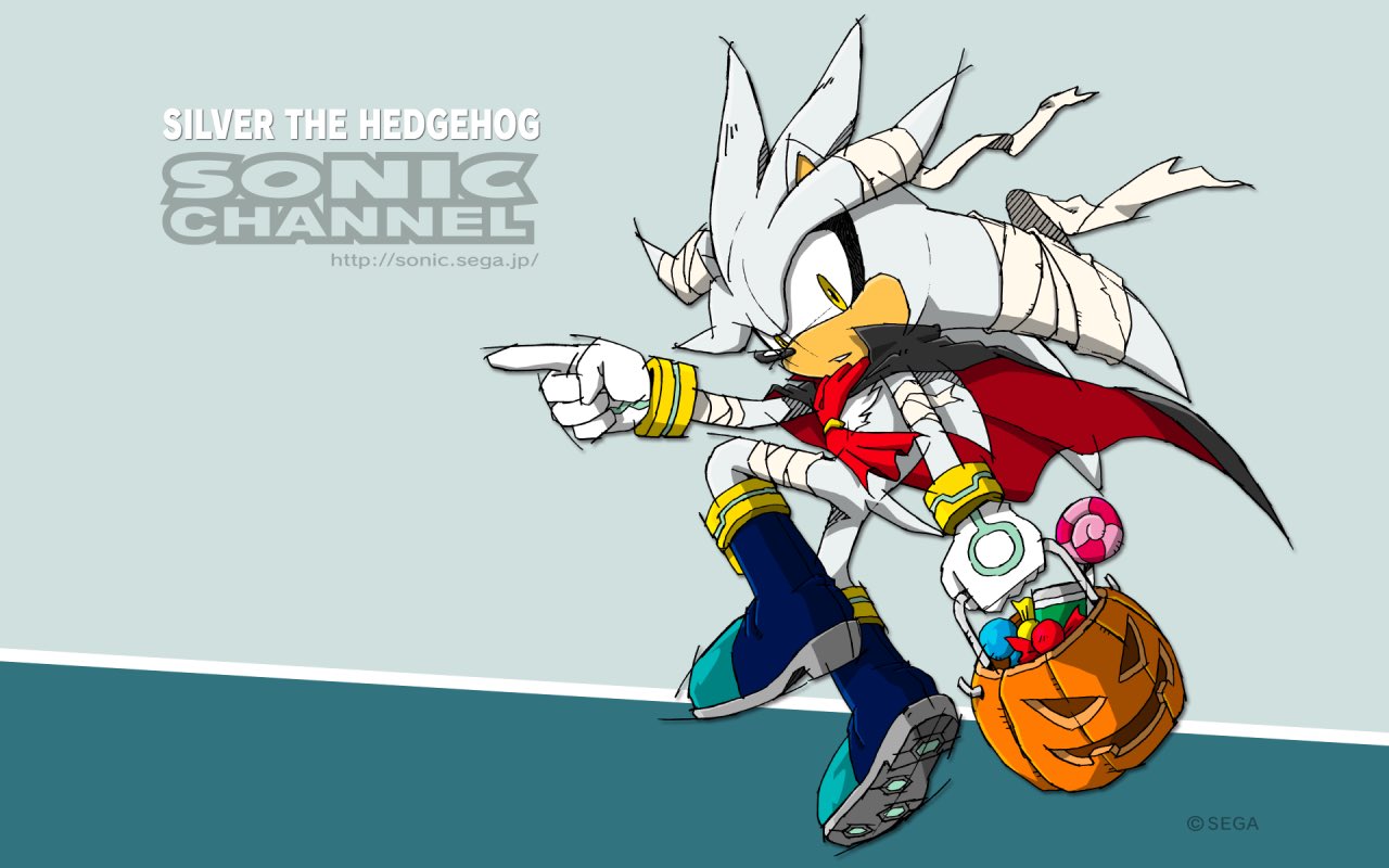 Sonic Shadow Silver the Hedgehog Halloween Fan Art 