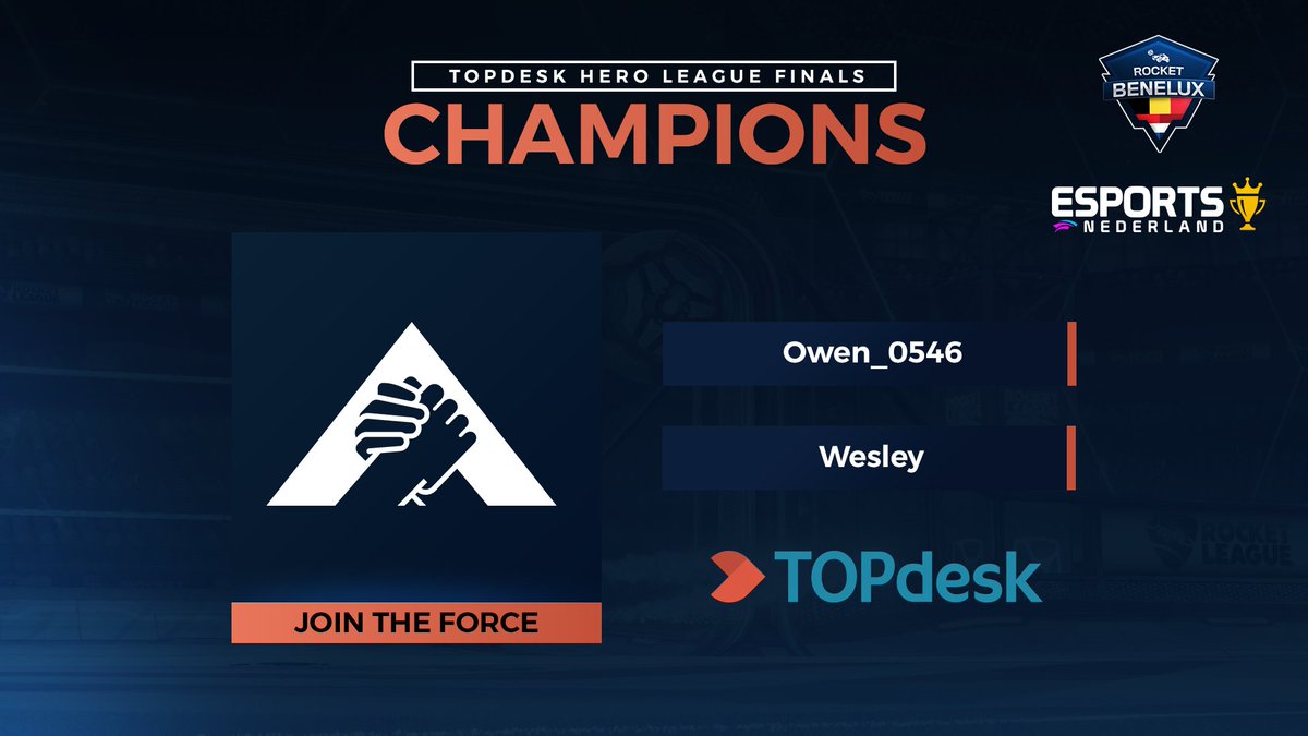 RocketLeague_NL's tweet photo. BENELUX 2v2 CHAMPS! ๐
@jtfgaming defeat @Oversimplified_ 4-3 in the Grand Finals to take the win at the @esportgamearena ๐ฆโฌ๏ธ
Congratulations to your #THL3 Summer champions; @Owen_0546 and @Wesleyy_RL ๐ค
#RLNL ๐ณ๐ฑ #JTFWin https://t.co/ecHQRPuJ2U