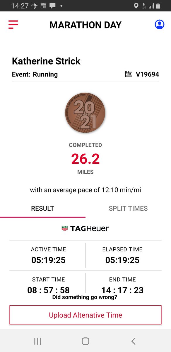 Marathon completed. It was extremely challenging and definitely slowed towards the end (similar to the PhD) but I am very proud and grateful to all of those who sponsored or supported me.