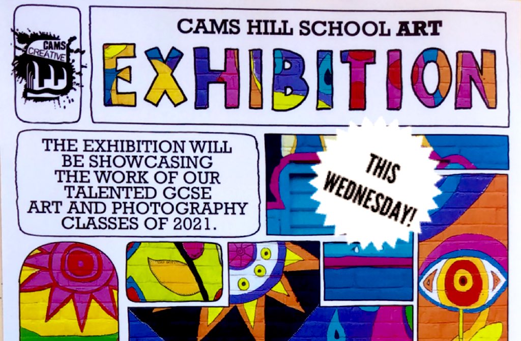 Not long to wait, we are really looking forward to seeing our class of 2021 and showcasing their amazing work. If you are local please join us if you can Wednesday 06 October 5.30-7.00pm  #artsed #artforall #gcseart #gcsephotography #artexhibition