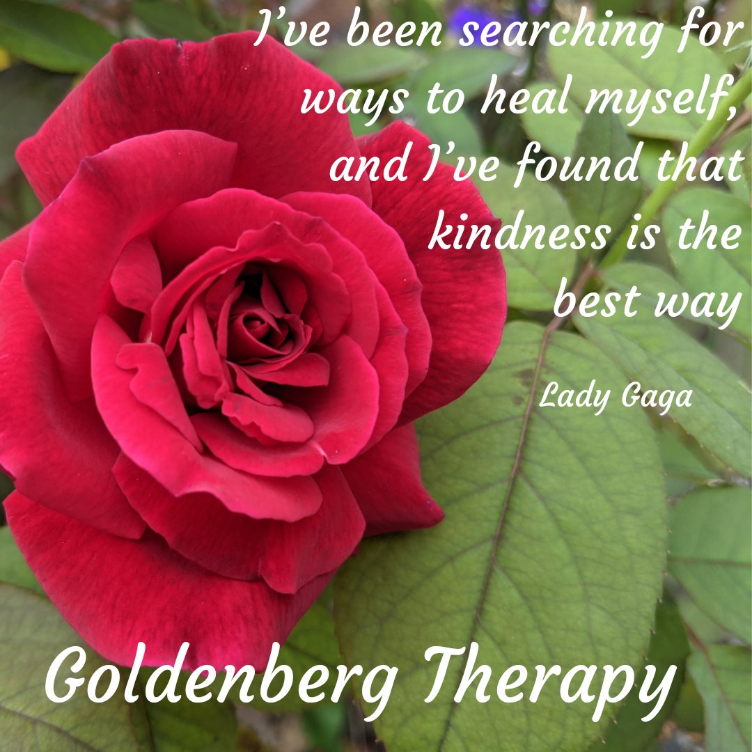 Goldenberg_LCSW's tweet photo. When I catch my clients speaking harshly about themselves, I repeat what they say and ask them how they feel when they hear their words reflected back. Kindness starts with you and eventually you'll also lift up those around you with healing and encouragement. #BeKind #LadyGaga https://t.co/Pwq05JduJj
