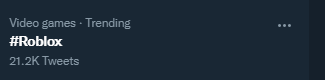 RoastchickenM's tweet photo. #Roblox is still trending  #RipGuests https://t.co/1nVT40YfnG