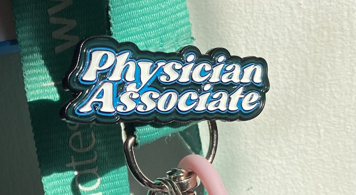 _erinkavanagh's tweet photo. Got called Dr/ Nurse too much at placement… so I designed a badge for my lanyard to promote conversations about the #PhysicianAssociate role. #NotAnAssistant 

https://t.co/Ssc5FeqI4k https://t.co/5EffTfX5SD