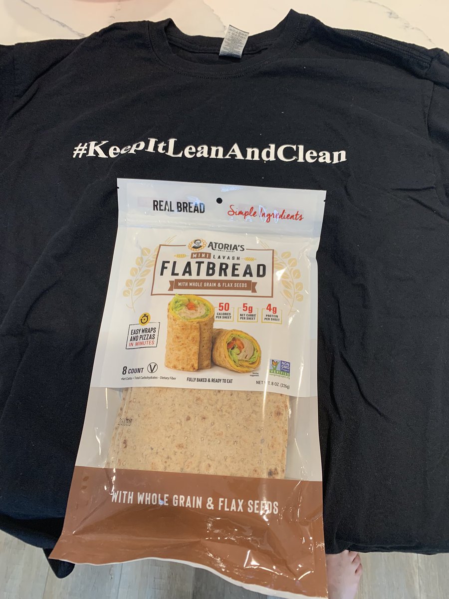 ARubin22's tweet photo. Keeping it #leanandclean this fine Sunday AM. Thanks @ScottFriedman3. The wraps from @AtoriasBakery were well worth the order. https://t.co/XgqsmgGz43