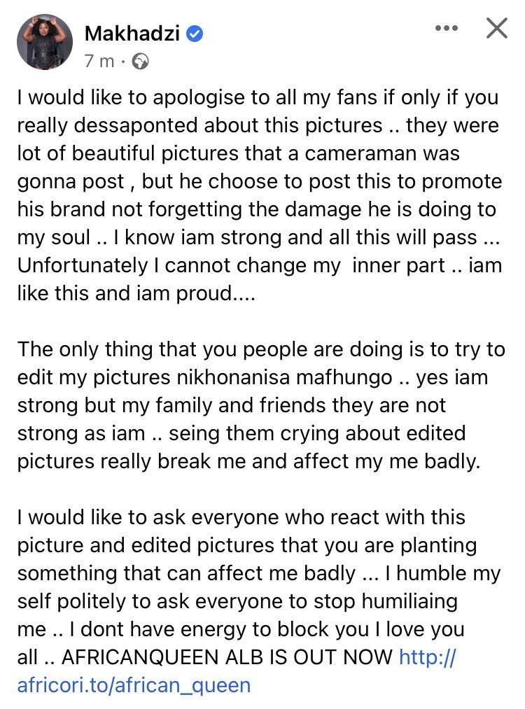 STOP HUMILIATING MAKHADZI💔

STOP BULLYING🚫