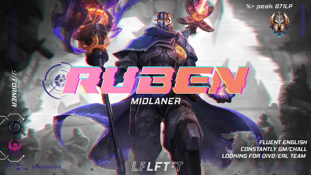 Hello, my contract with MCES academy comes to an end, which make me now LFT. I'm mainly looking for french div 2 and erl!

my lolpros : lolpros.gg/player/rubenn

If you have any question you can contact me through my dms !

RT appreciated❤️