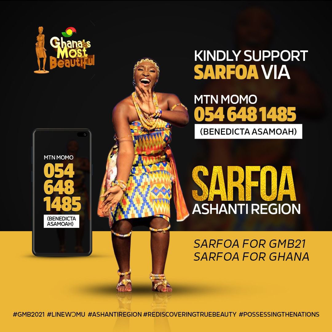 Good evening Abusuafuo, Asanteman and supporters of Sarfoa. Some few hours to crown the New Queen of Ghana’s Most Beautiful. We can’t overlook the fact that Sarfoa has worked very hard and deserve the crown more. But her votes are not encouraging and nothing to write home about.