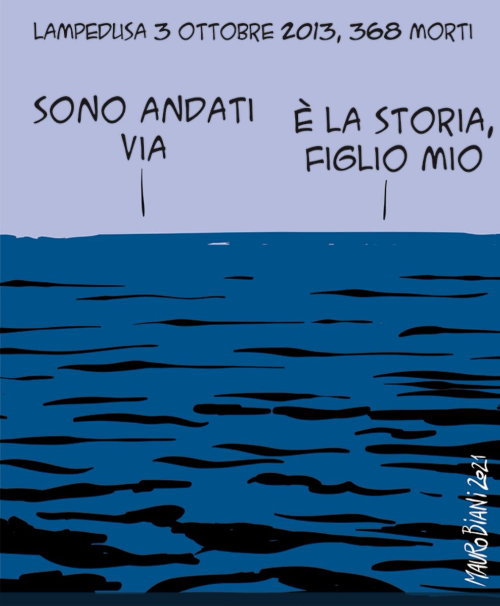 La Storia ci giudicherà e sarà draconiana ma giusta..sicuramente più di certi tribunali! @maurobiani come sempre illumina anche il buio più spaventoso. Grazie è poco.
Oggi su @repubblica
#Lampedusa 
#3ottobre2013 
#GiornataDellaMemoriaDelleVittimeDellImmigrazione