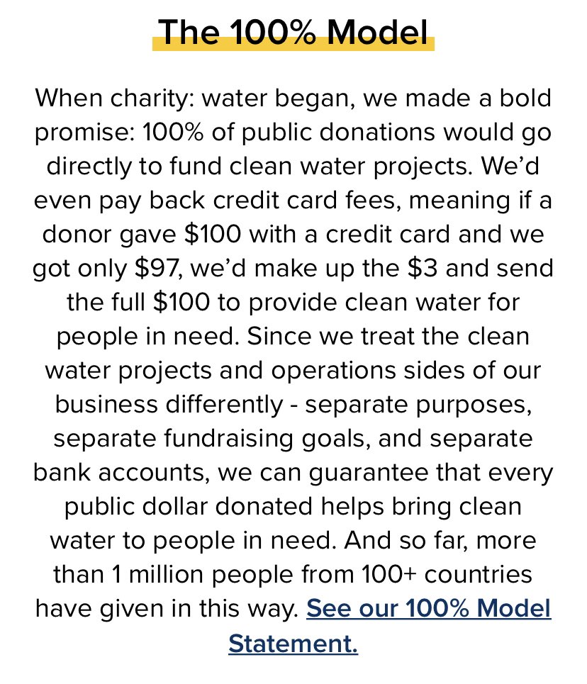 NonprofitAF's tweet image. Hey @charitywater you do amazing work, but your archaic, backward, and manipulative view on overhead is harming the entire field. Do better. 

Ht @ToastFundraiser
