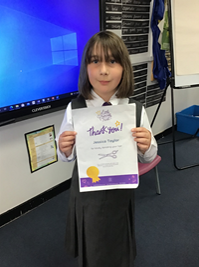 <a href="/taylor23021971/">Jayne Taylor</a> <a href="/PrimaryElaine/">Elaine Primary</a> Here she is in class showing her certificate to <a href="/HaematiteEPS/">Haematite Class</a> Well done Jessica and you explained beautifully what will happen to the hair.